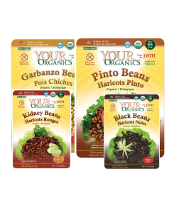 JYOTI Organic Beans Pinto, Garbanzo, Black & Red Kidney