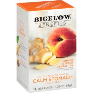 BIGELOW Benefits Ginger and Peach Herbal Tea