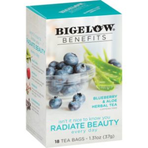 BIGELOW Benefits Blueberry and Aloe Herbal Tea