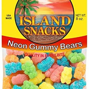 ISLAND SNACK Gummy Bears Neon